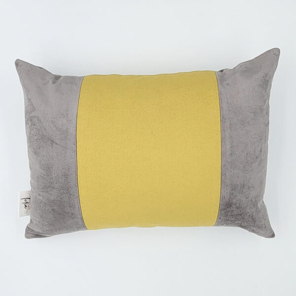 Gray Mustard Color Block