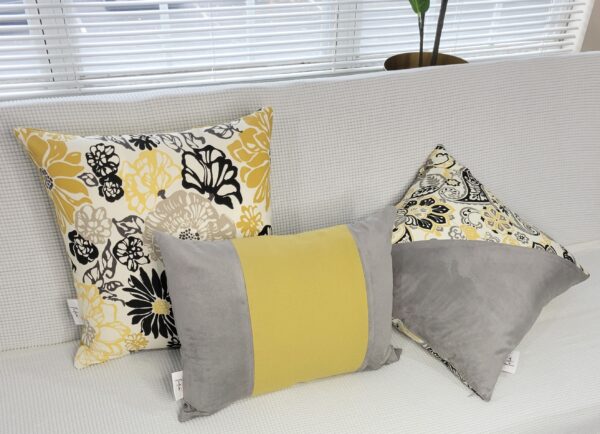 Gray Mustard Color Block - Image 3