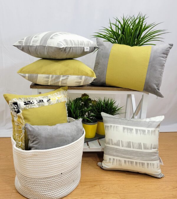 Gray Mustard Color Block - Image 2